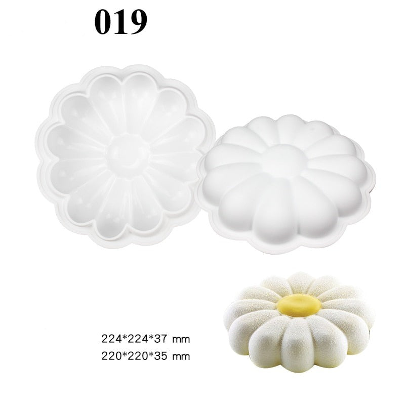 3D silikon dessertformer