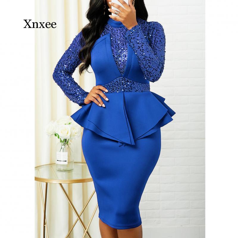 Midi Bodycon Paljettkjole