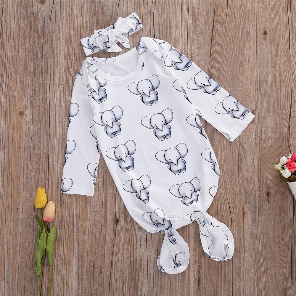 Elefanttrykk Spedbarnssovesekk