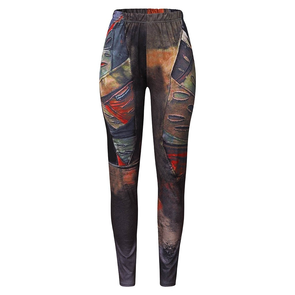 Høymeldet Tie-dye Retro Leggings