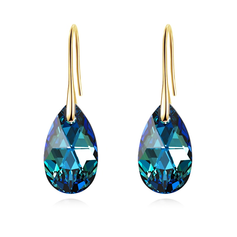 Teardrop krystall øredobber
