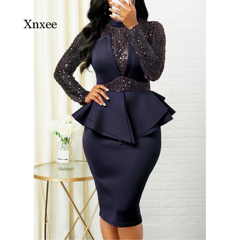 Midi Bodycon Paljettkjole