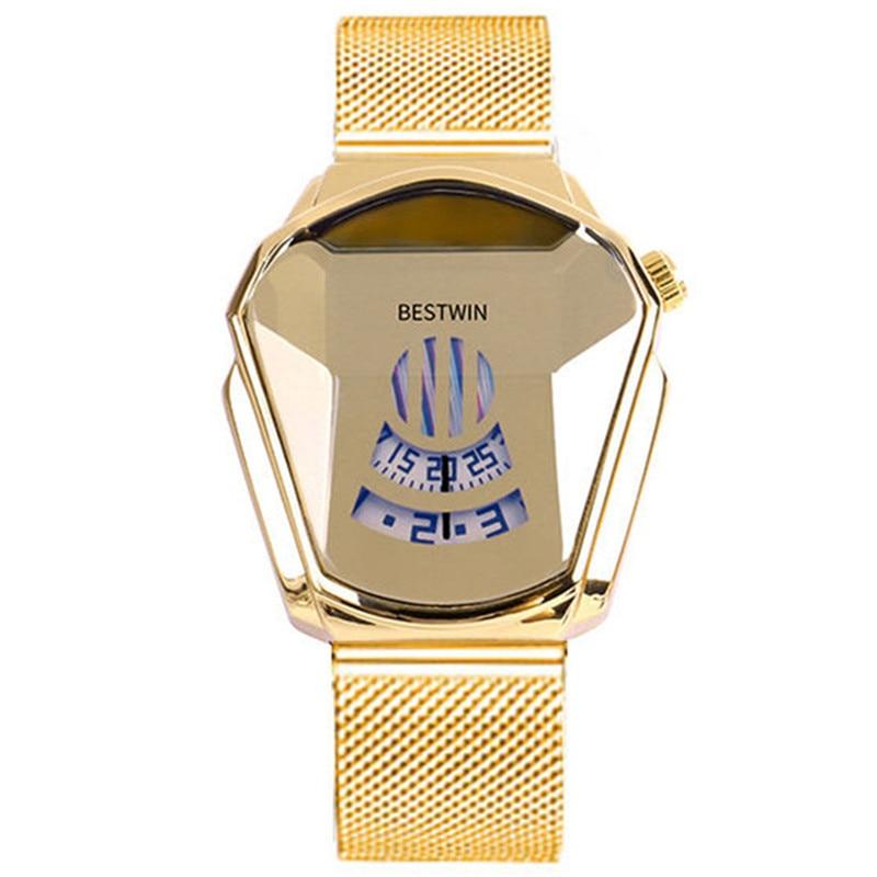 Diamantstil vanntett kvarts armbåndsur