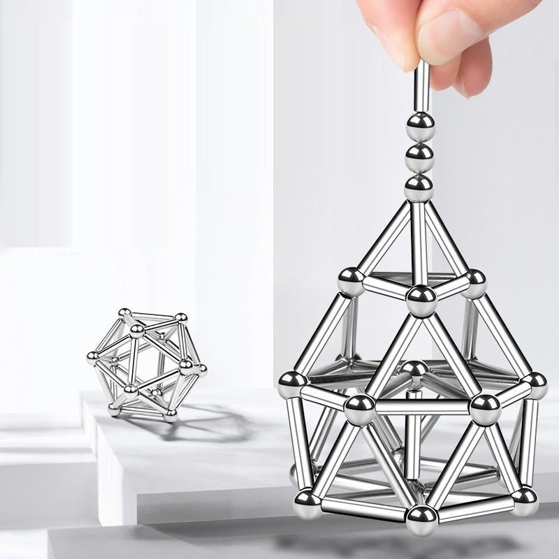 Magnetiske stålpinner og kuler