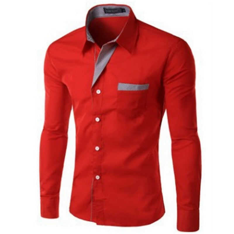 Slim Fit, lange ermer for menn