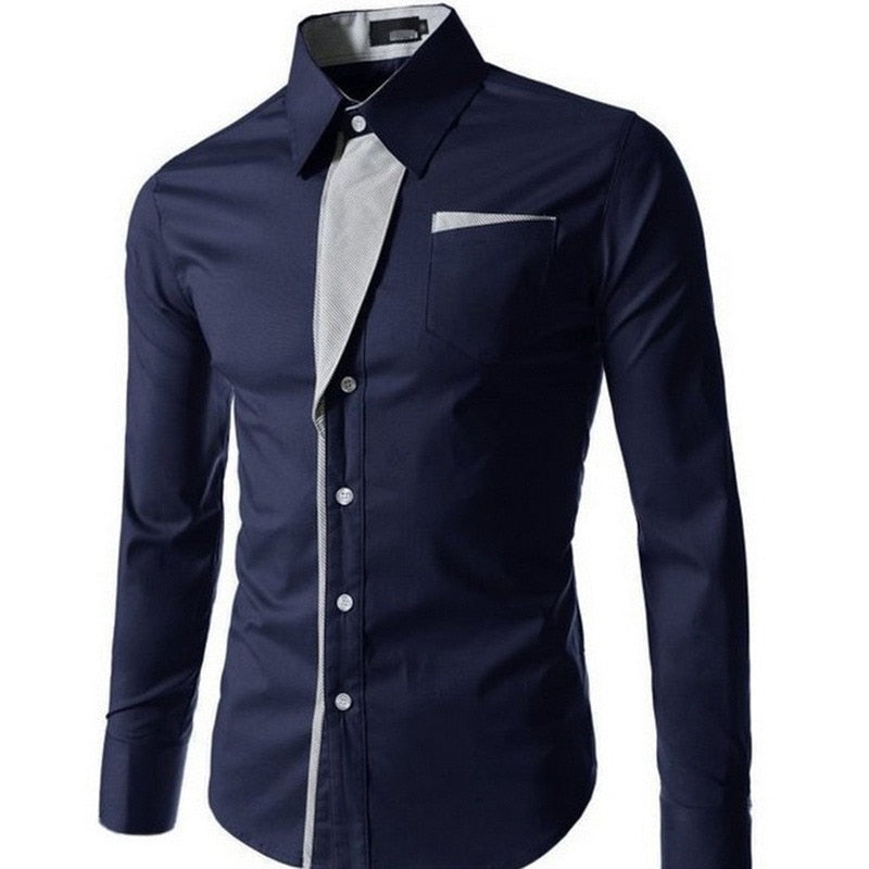 Slim Fit, lange ermer for menn