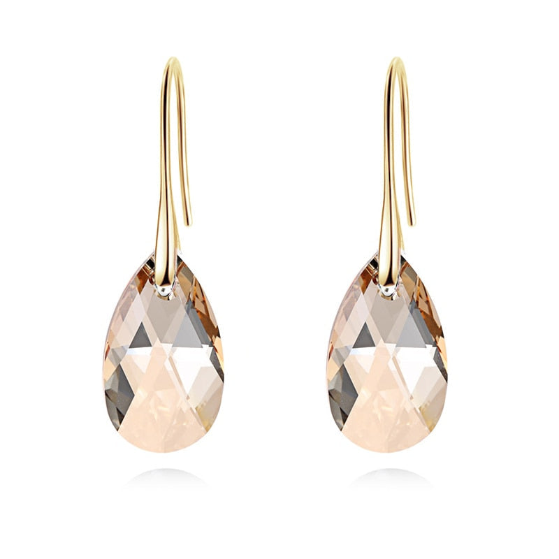 Teardrop krystall øredobber