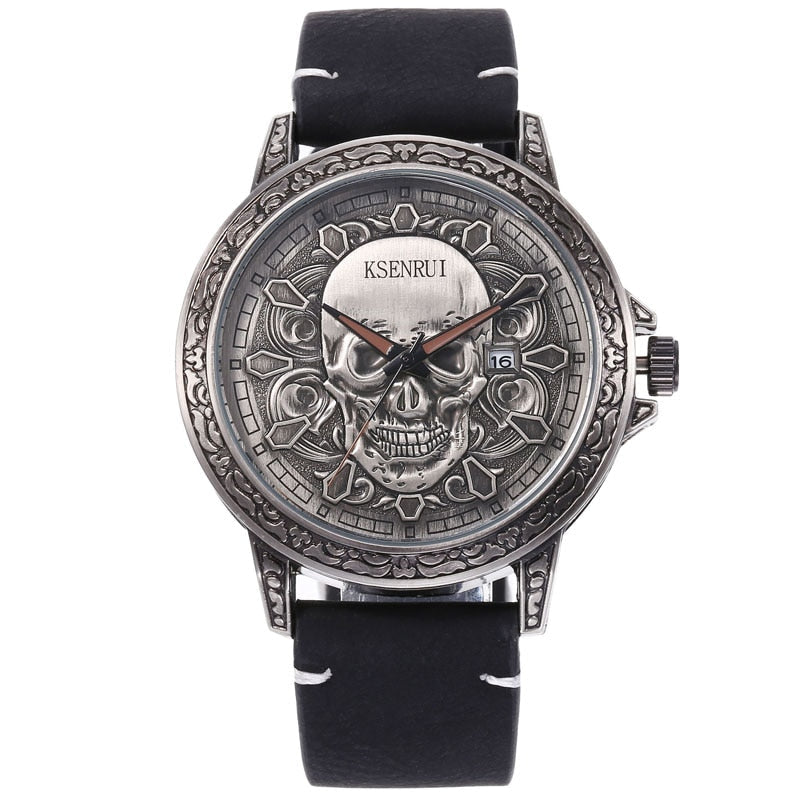 Hodeskalle face watch
