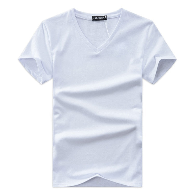 Slim Fit V-hals T-skjorte for menn