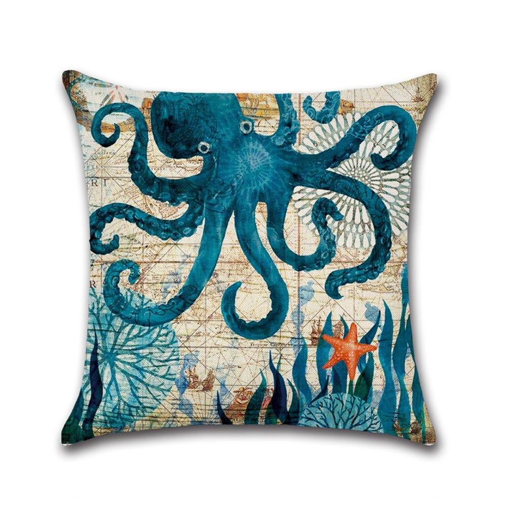 Ocean Theme trykte putetrekk