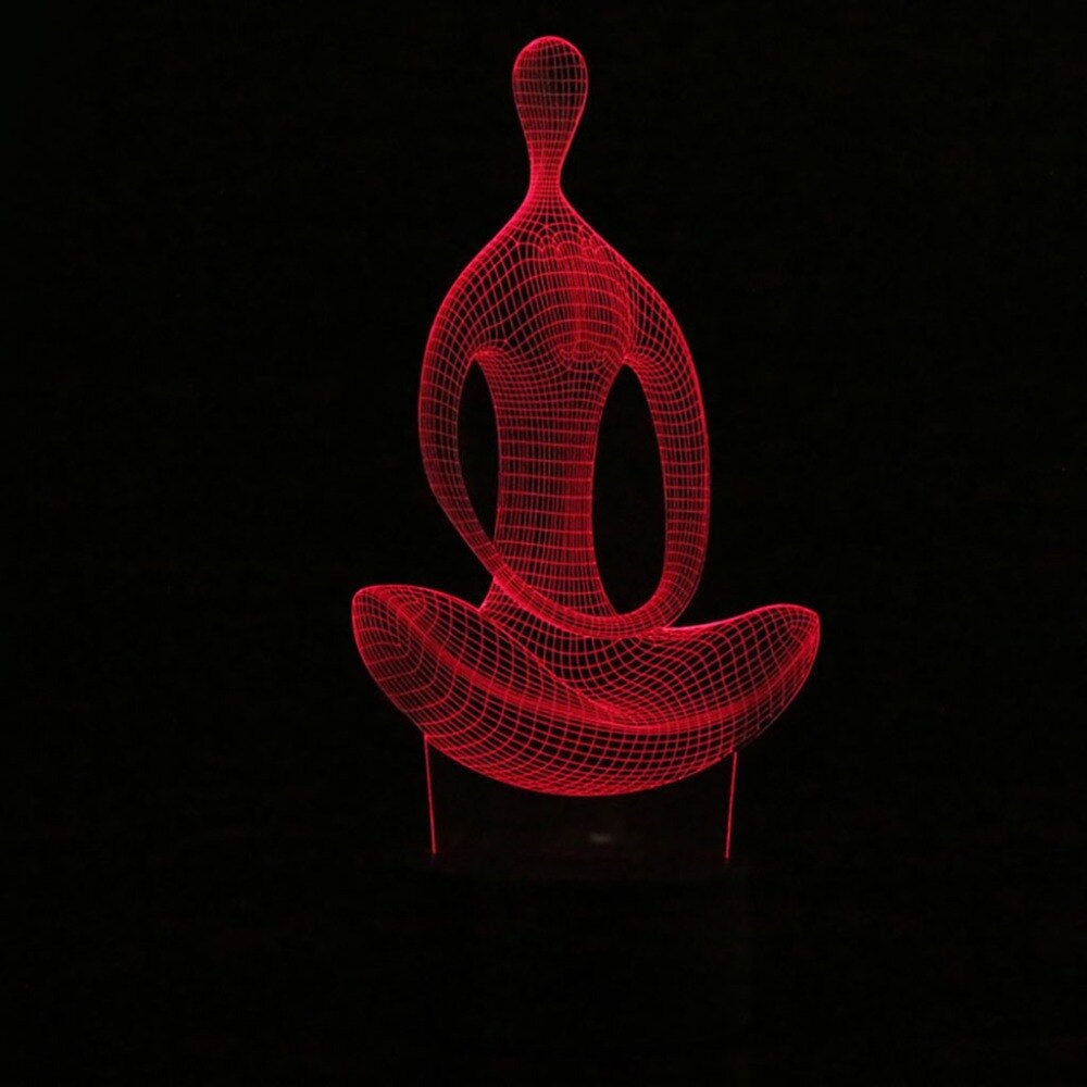 Yoga 3D Illusion Lampe