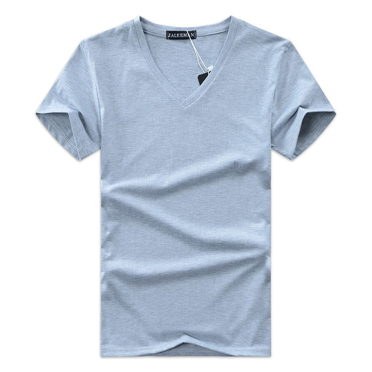 Slim Fit V-hals T-skjorte for menn