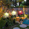Krysantemum  LED solcellelys
