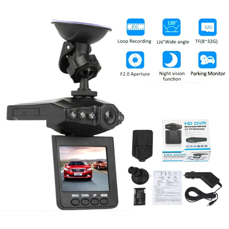 Vidvinkel roterende Dash Cam