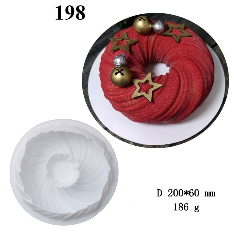 3D silikon dessertformer