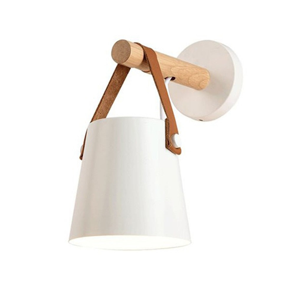 Nordic Wooden Vegglampe
