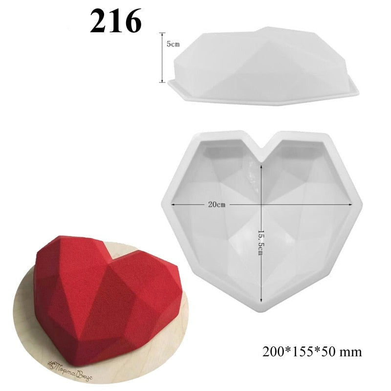 3D silikon dessertformer