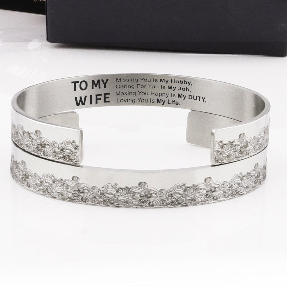 Til min kone, Savner You Is My Hobby Cuff-armbånd