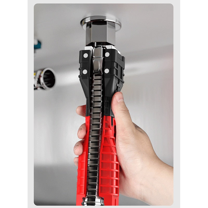 Sammenleggbar vannrørnøkkel