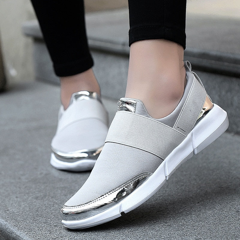 Pustende slip-on sko for kvinner