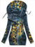 Sweatshirt for sommerfuglkunst for kvinner
