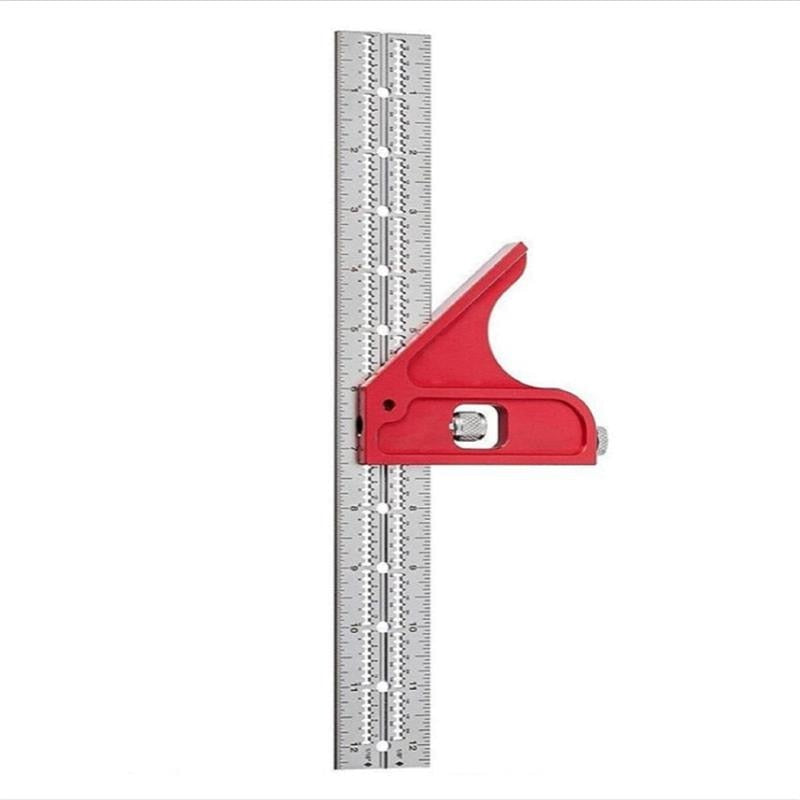 Justerbar kantlinjal for trebearbeiding