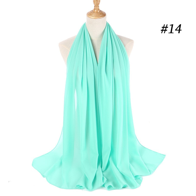 Chiffon Hijab pannebånd