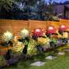 Krysantemum  LED solcellelys