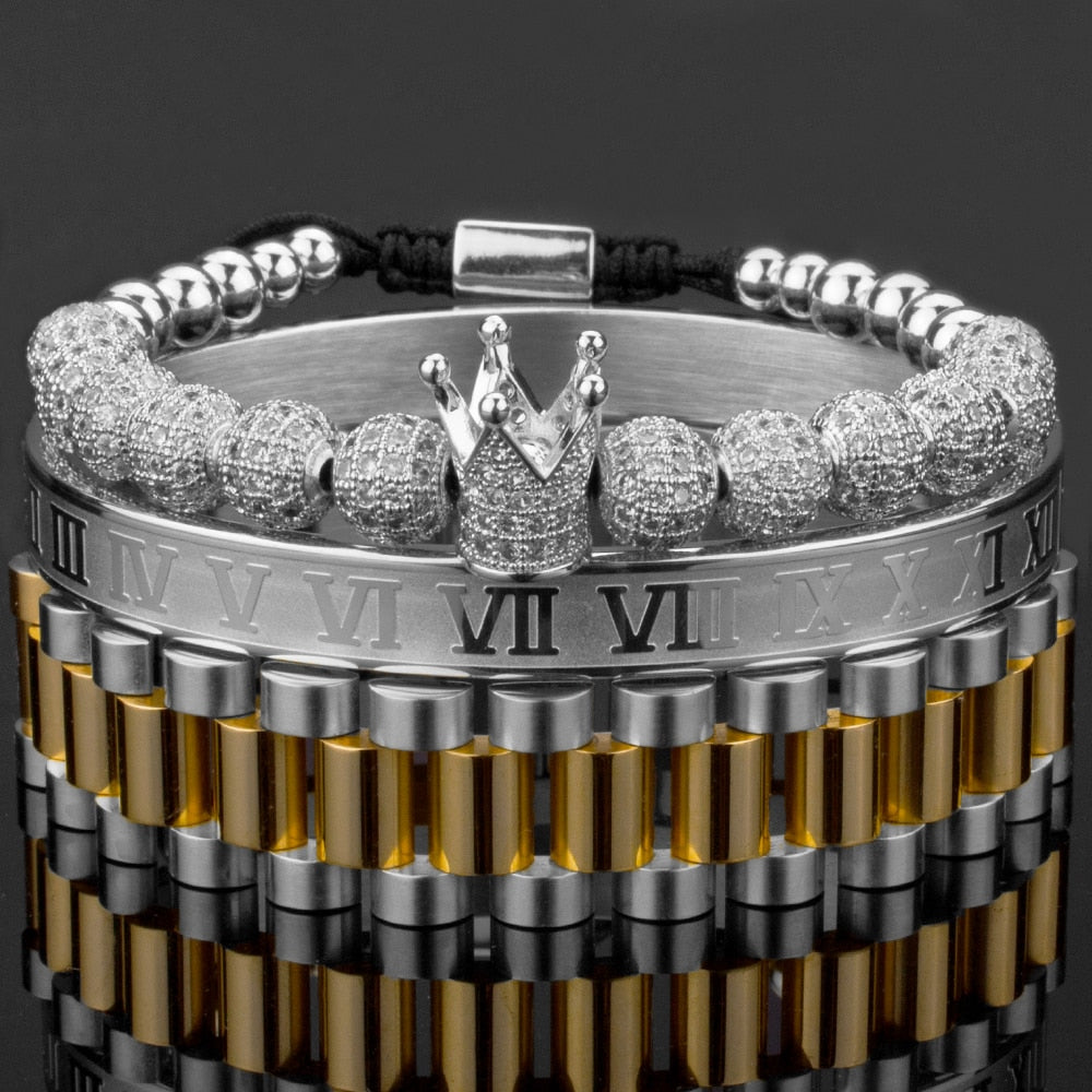 Luksus krone armbåndsett