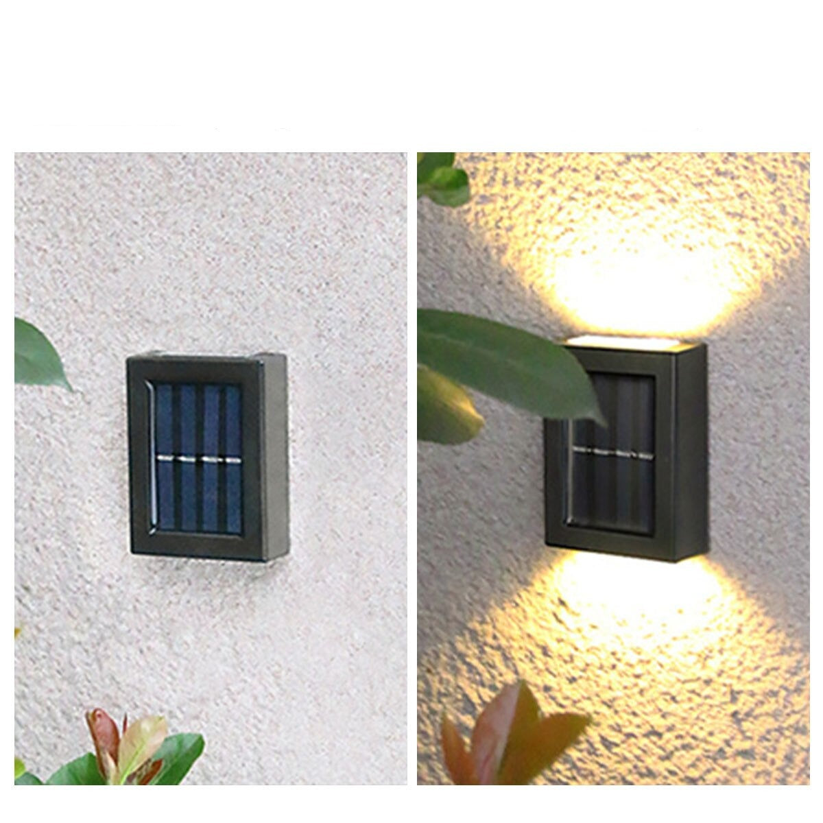 Solcelledrevet uteplassvegglampe
