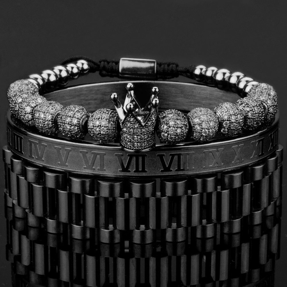 Luksus krone armbåndsett