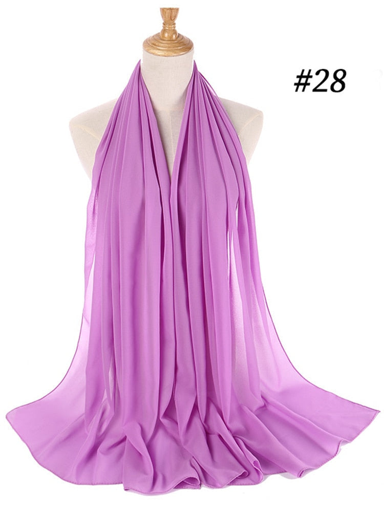 Chiffon Hijab pannebånd