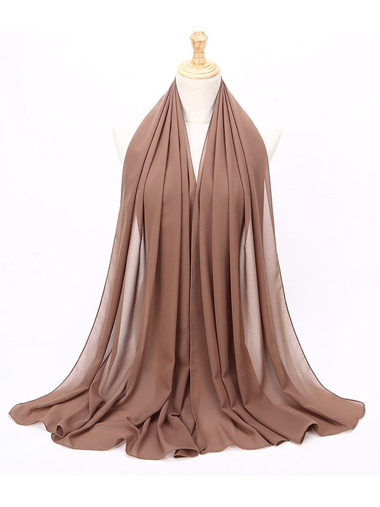 Chiffon Hijab pannebånd