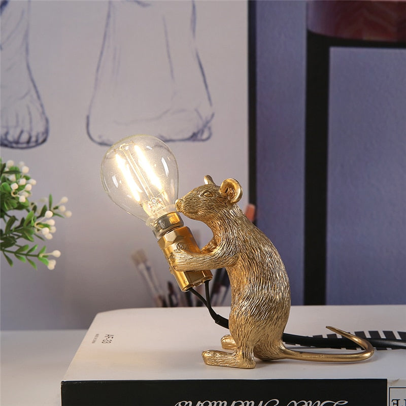 Søt mus bordlampe