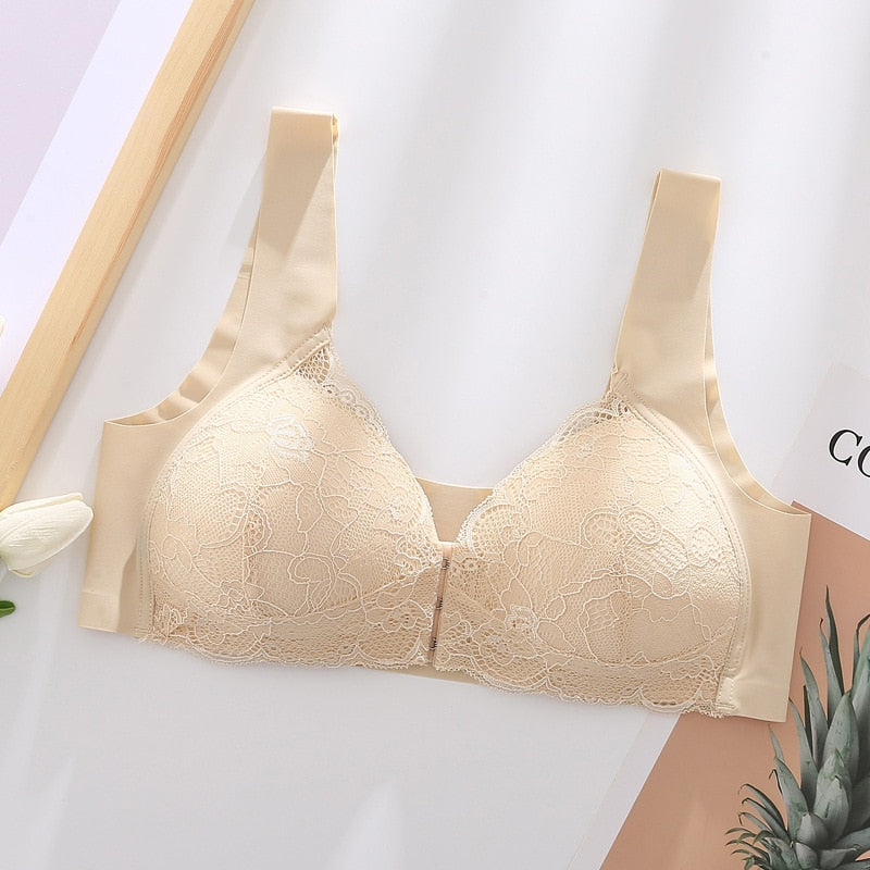 Front Closure Lace Bra