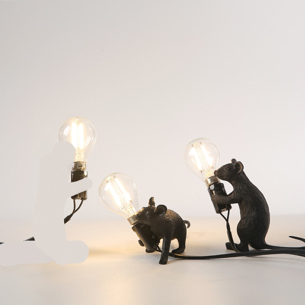 Søt mus bordlampe