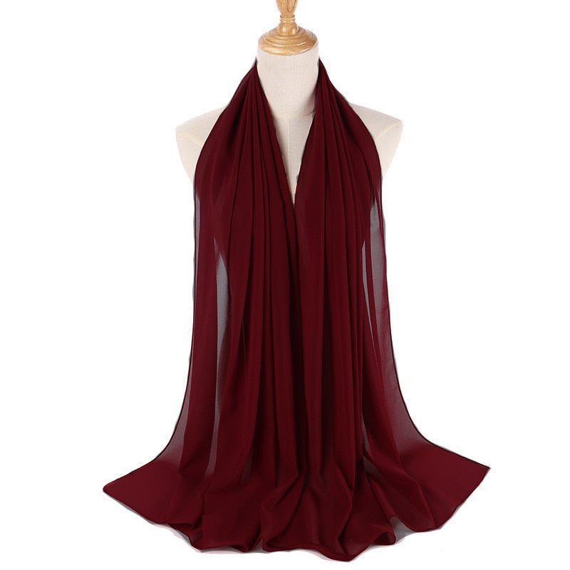 Chiffon Hijab pannebånd