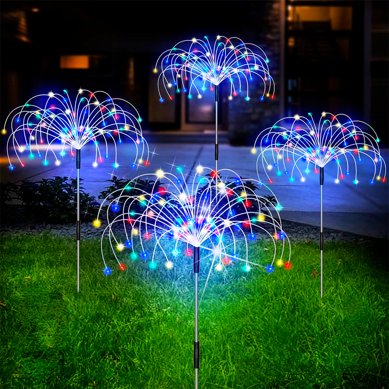 Vanntett solar hage fyrverkeri lampe