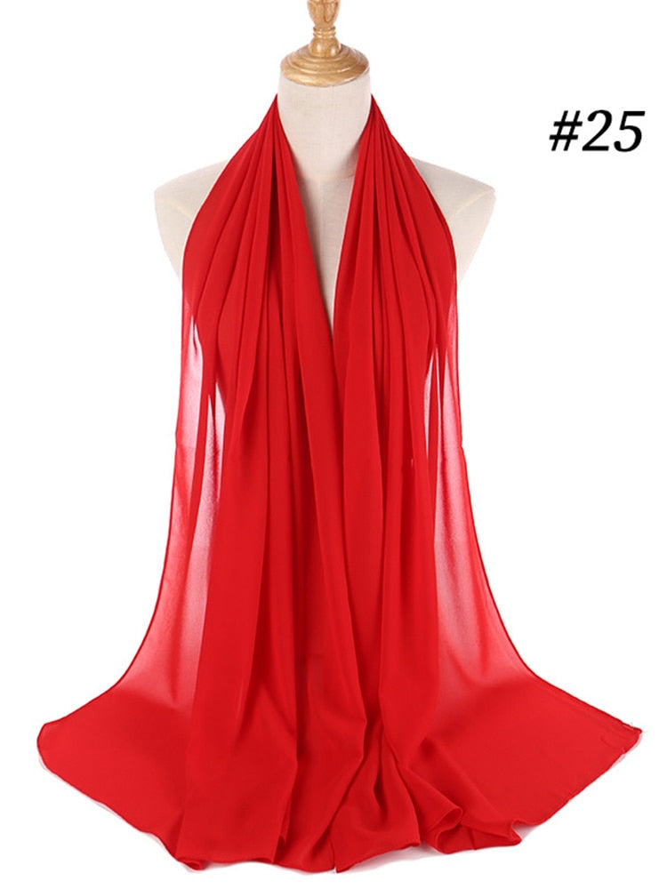 Chiffon Hijab pannebånd