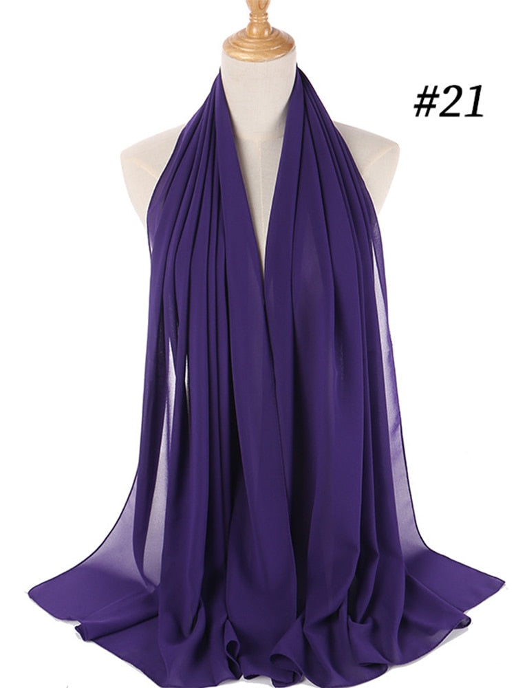 Chiffon Hijab pannebånd
