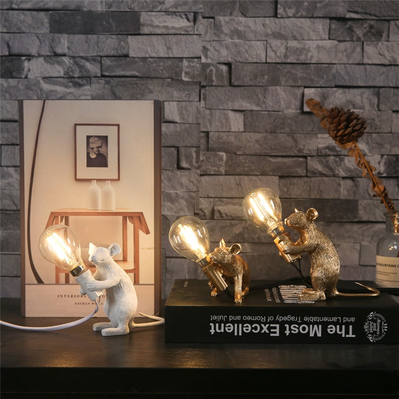 Søt mus bordlampe