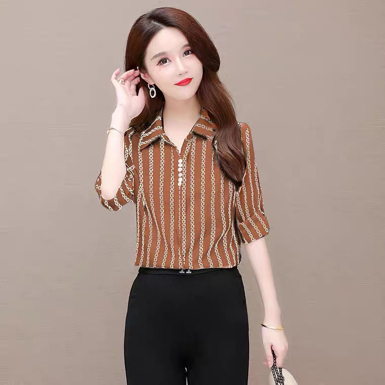 Chiffonbluse for kvinner