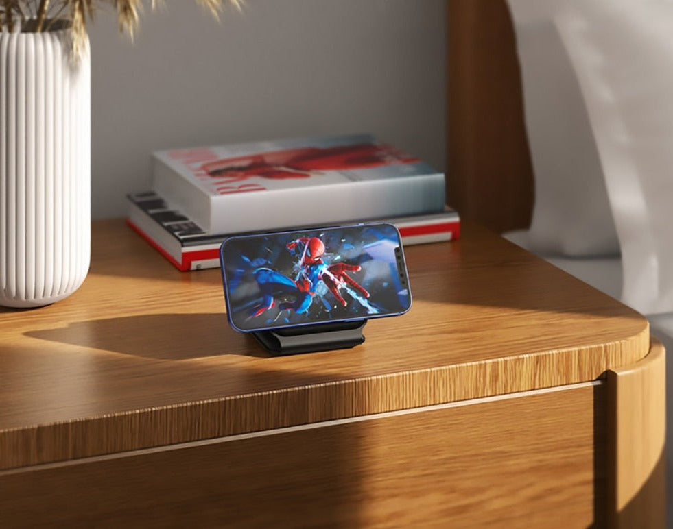 Sammenleggbar magnetisk trådløs lader