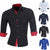 Menn Slim Fit Langermet