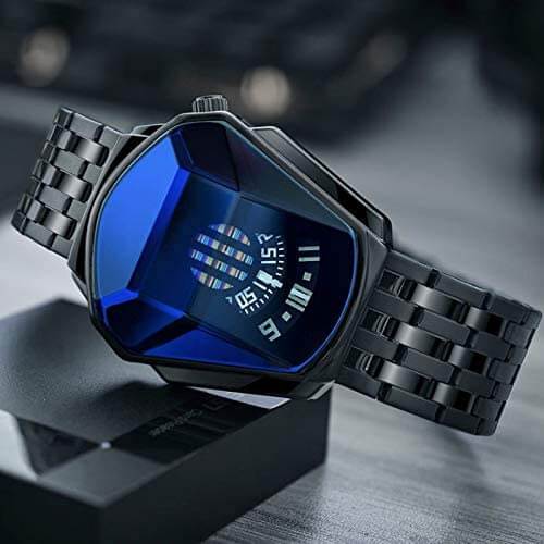 Diamantstil vanntett kvarts armbåndsur