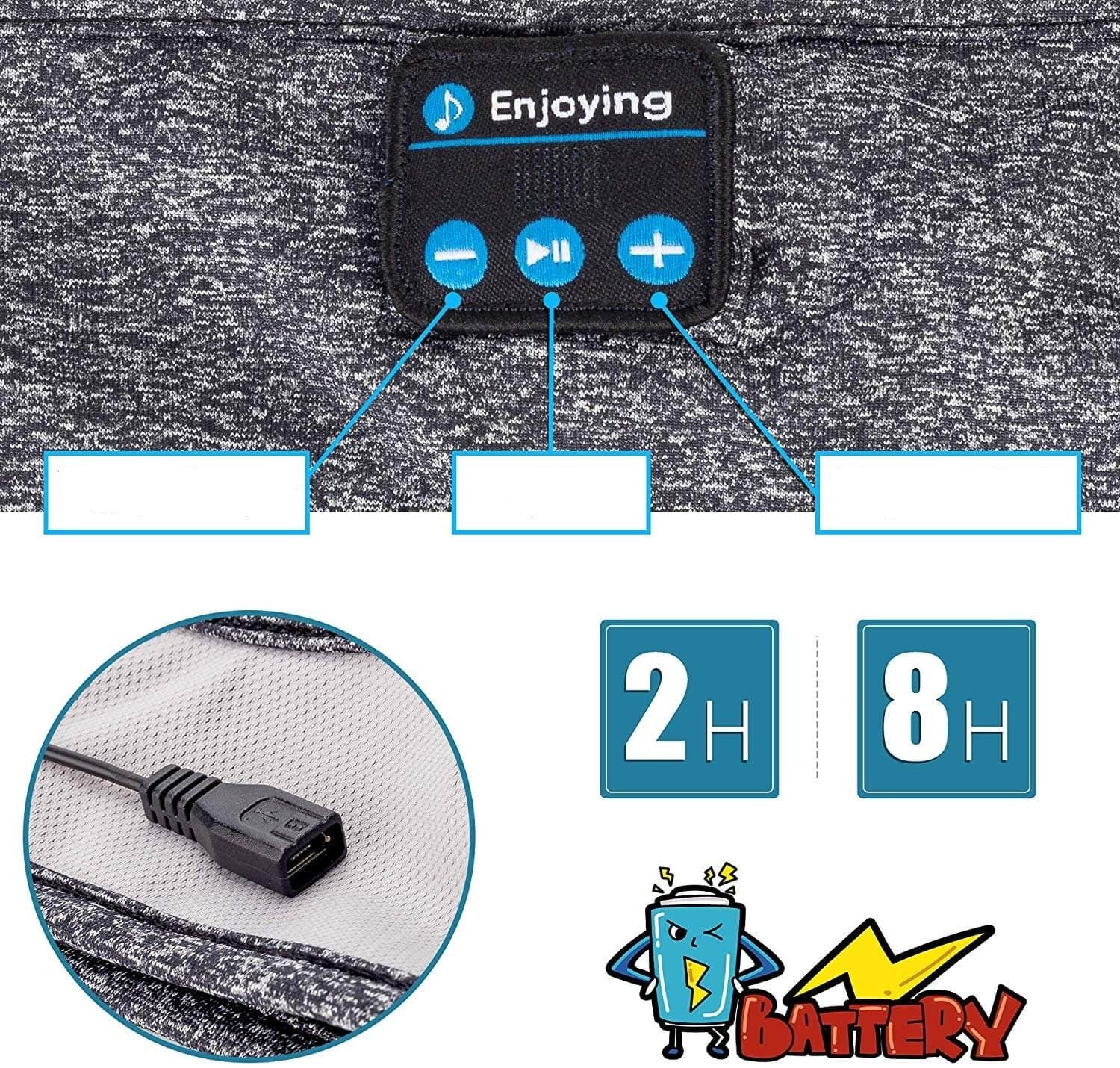 Trådløst Bluetooth-hodebånd