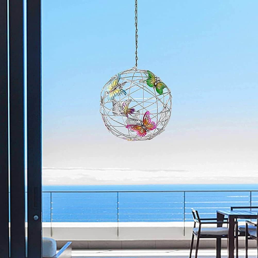 Solar opplyst Mesh Sommerfugl Orb