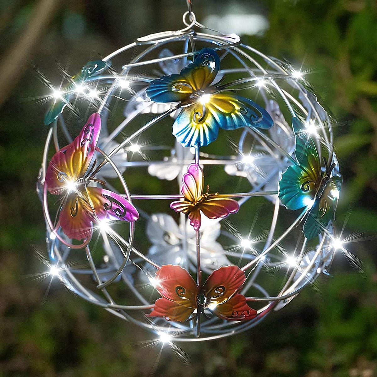Solar opplyst Mesh Sommerfugl Orb