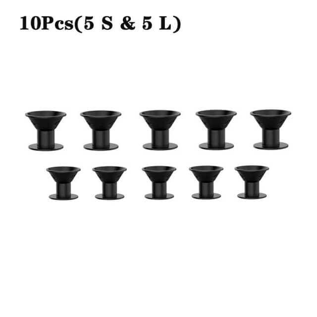 Varmefri silikonhårkrøller (10 stk)