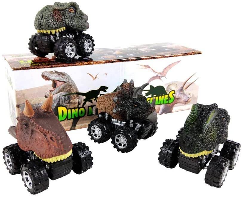 Trekk tilbake Dinosaur Mini Car (6 stk)
